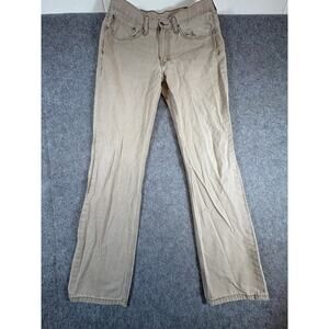 Vintage Y2K Levis 514 Jeans Mens Size 34x34 Brown Relaxed Fit Straight White Tab